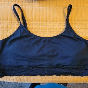 Pact Organic Cotton and Lace Bralette